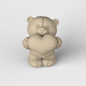 3D Model stl CNC router 3dprinter digital file Bear Toy statuette