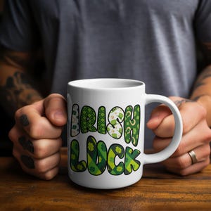 Irish luck 250ml ceramic mug St. Patrick&#39;s day gift coffee mug
