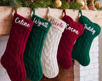 Personalized Christmas Stockings 2026, Christmas Gifts, Custom Family Stockings with Name, Embroidered Stockings, Holiday Decor
