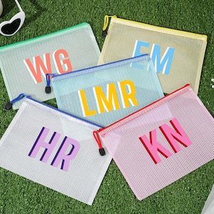 Personalisierte Brautjungfer Pool Tasche, Schatten Monogramm Strand Beutel, kundenspezifische wasserdichte Pool Tasche, Brautjungfer Geschenk Tasche, Junggesellinnenabschied Braut Party Favor