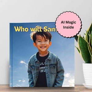 Childrens customized book gift with name - Who will I be - Custom gift for kids, grandson gift AI kids book personalized custom books