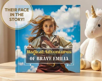 Custom Childrens Book with Child’s Face, Personalized Birthday Gift for Grandson, Unique Christmas Gift for Grandkids, AI Adventure Story