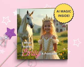 custom princess book | Personalized childrens book | Princess Story for girls Birthday gift, Christmas gift, Personalized princess book gift