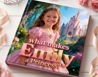 Personalized Princess Books, toddler princess gift for granddaughter, custom book girls