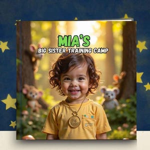 Livre grande soeur personnalisé : histoire d&#39;IA pour enfants, cadeau pour frères et sœurs