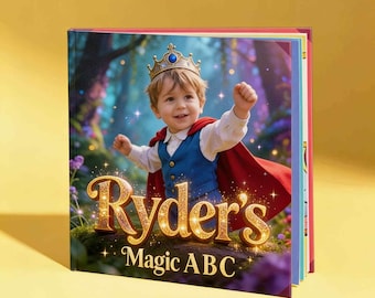 Personalized ABC Book with Child Photo, Name, Custom Toddler Gift (Hardcover)