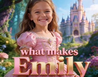 custom princess book | Personalized childrens book | Princess Story for girls Birthday gift, Christmas gift, Personalized princess book gift