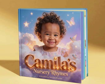 Personalized Nursery Rhyme Book – Custom Baby Book with photos hard cover