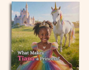 Personalized Princess Story Book, Custom AI Photo, Birthday princess gifts for little girls