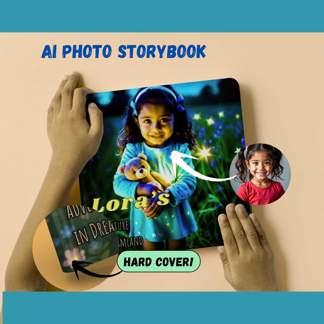 Personalized Kids Book Ai Photo Adventure Story Custom Birthday