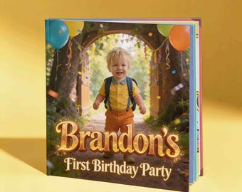 Personalized 1st Birthday Book | AI Illustrated Keepsake