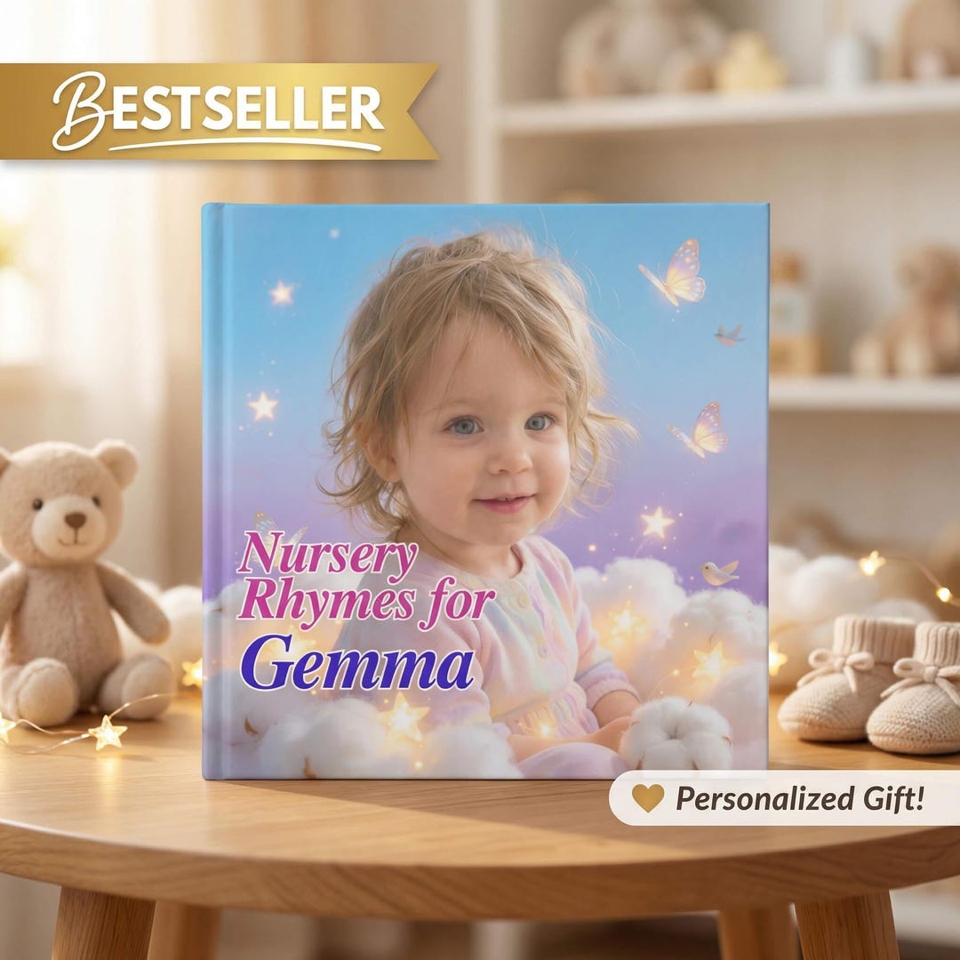 Personalized Nursery Rhyme Book – Custom Baby Photo Album (digital ...
