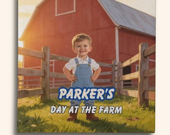 Personalized Farm Story Book | Custom Toddler Photo Adventure (Hardcover)