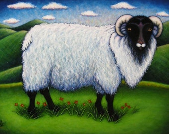 The Sheep Next Door.  8 x 10 print