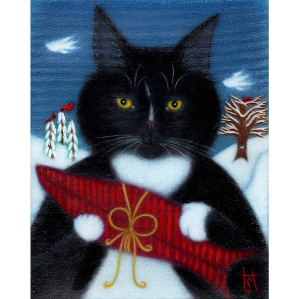 Felices fiestas de Pappi. Impresión de 8 x 10