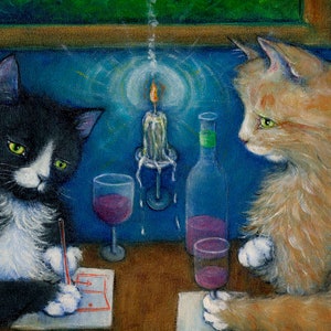 Tuxedo and Tabby Cat cards. The Plan. Set of 5