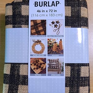 Buffalo Check - Allen Company Burlap Fabric (46" x 72", Precut) image 1