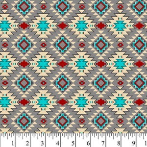 Native Southwest-Inspired Aztec - David Textiles Cotton Fabric (1 Yard, Pre-Cut)