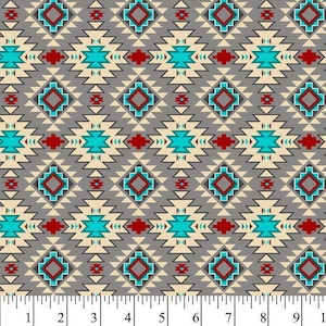 Native Southwest-geïnspireerde Azteekse - katoenen stof David Textiles (1 yard, voorgesneden)