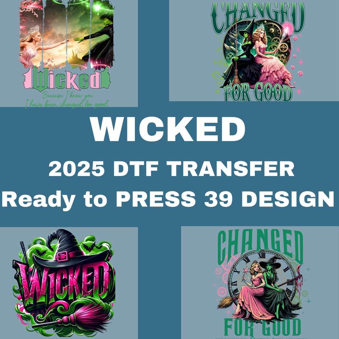 Wicked Musical DTF Transfer: Witch & Wizard Shirt Design - Etsy