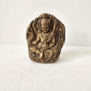 Clay Tsa Tsa Staute of Padmasambhava Titbetan Buddhist mid-20th Century