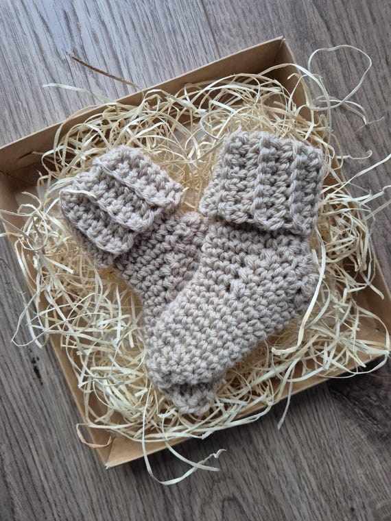 Baby Shoes Natural White Woolen Baby Shoes Woolen Baby Socks
