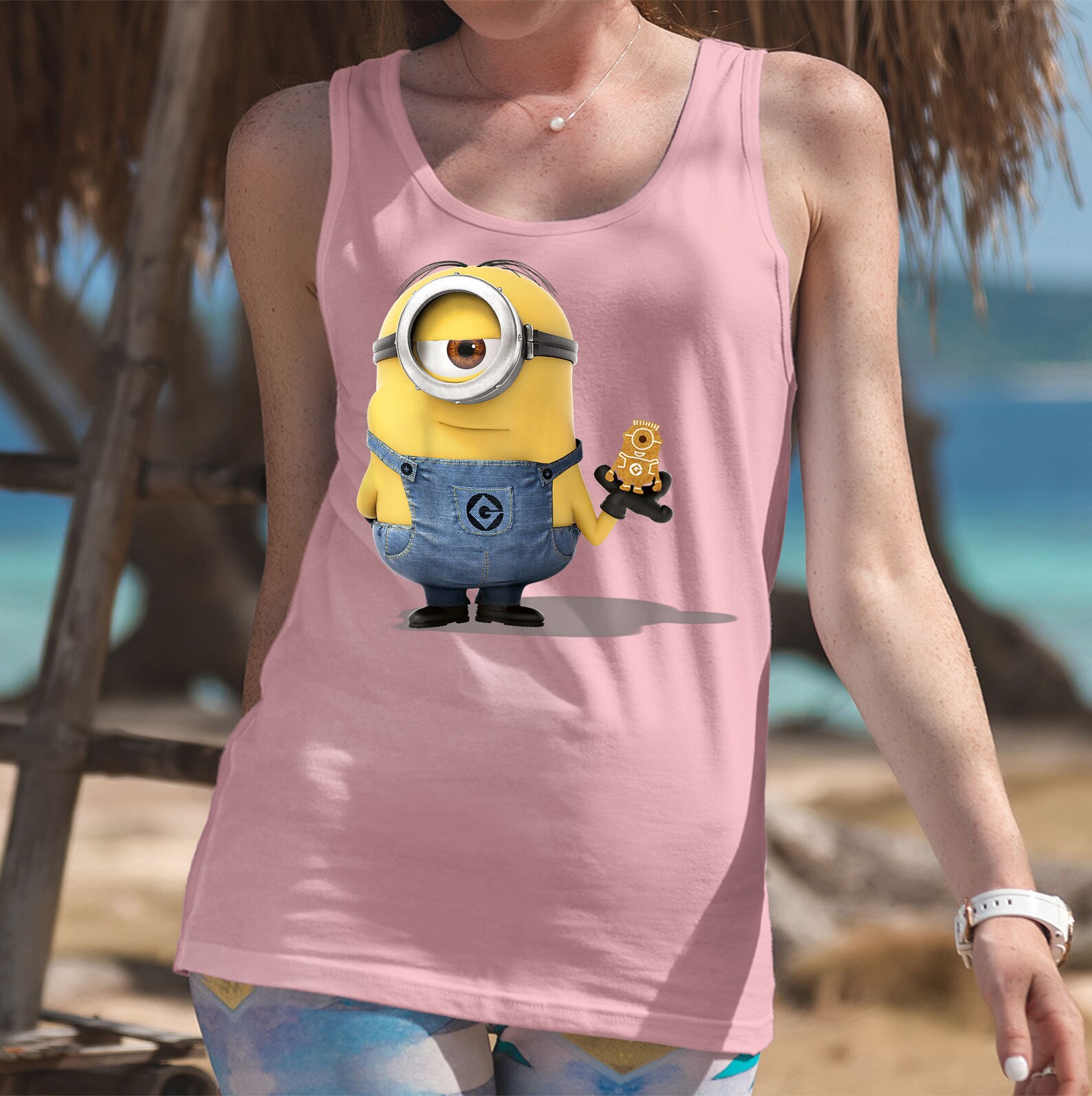 Despicable Me Minions Holding A Ginger Bread Minion Portrait Etsy