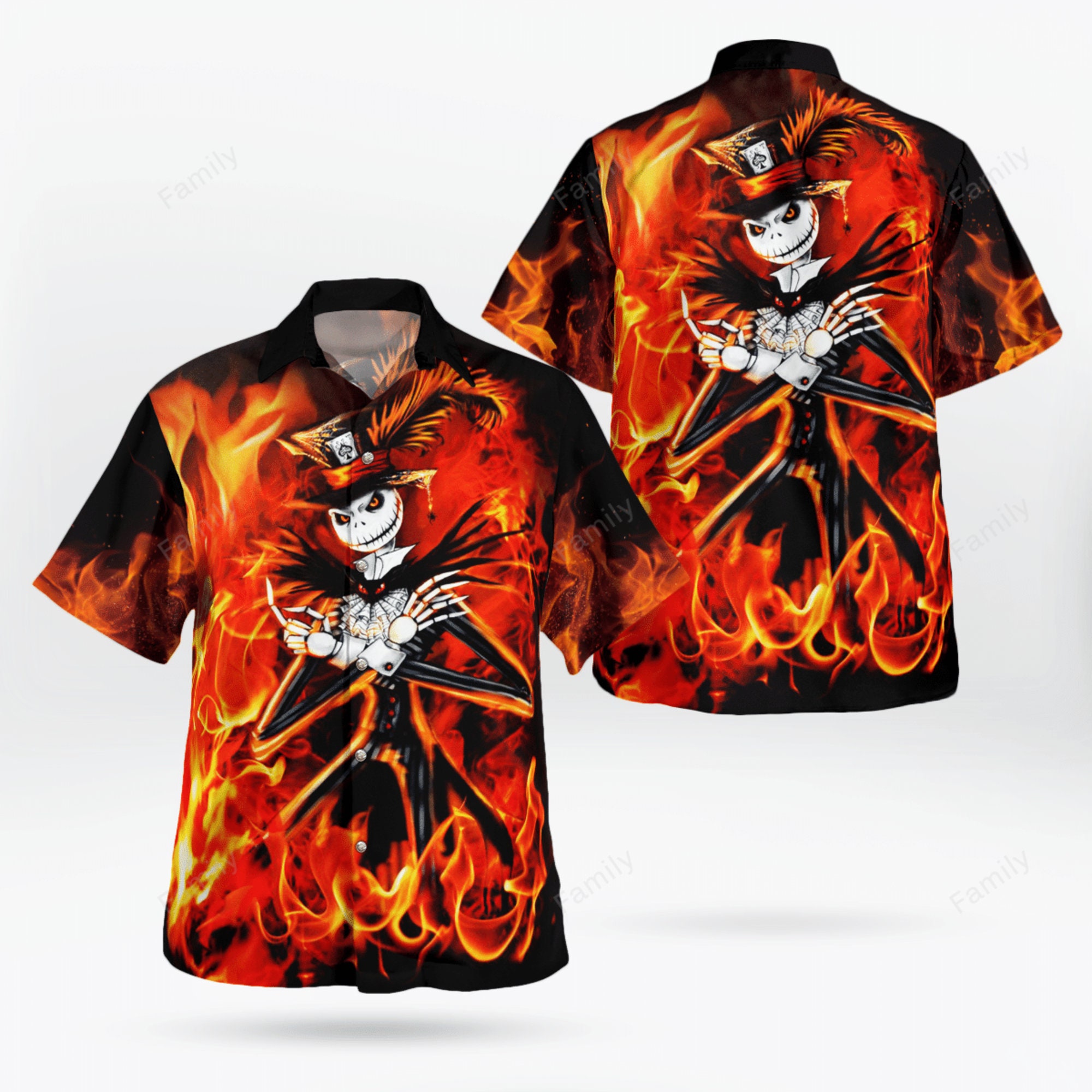 The Nightmare Jack Skellington Hawaiian Shirt The Nightmare Jack Skellington Hawaiian Shirt