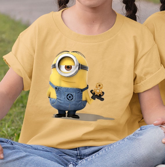 Despicable Me Minions Holding A Ginger Bread Minion Portrait Etsy