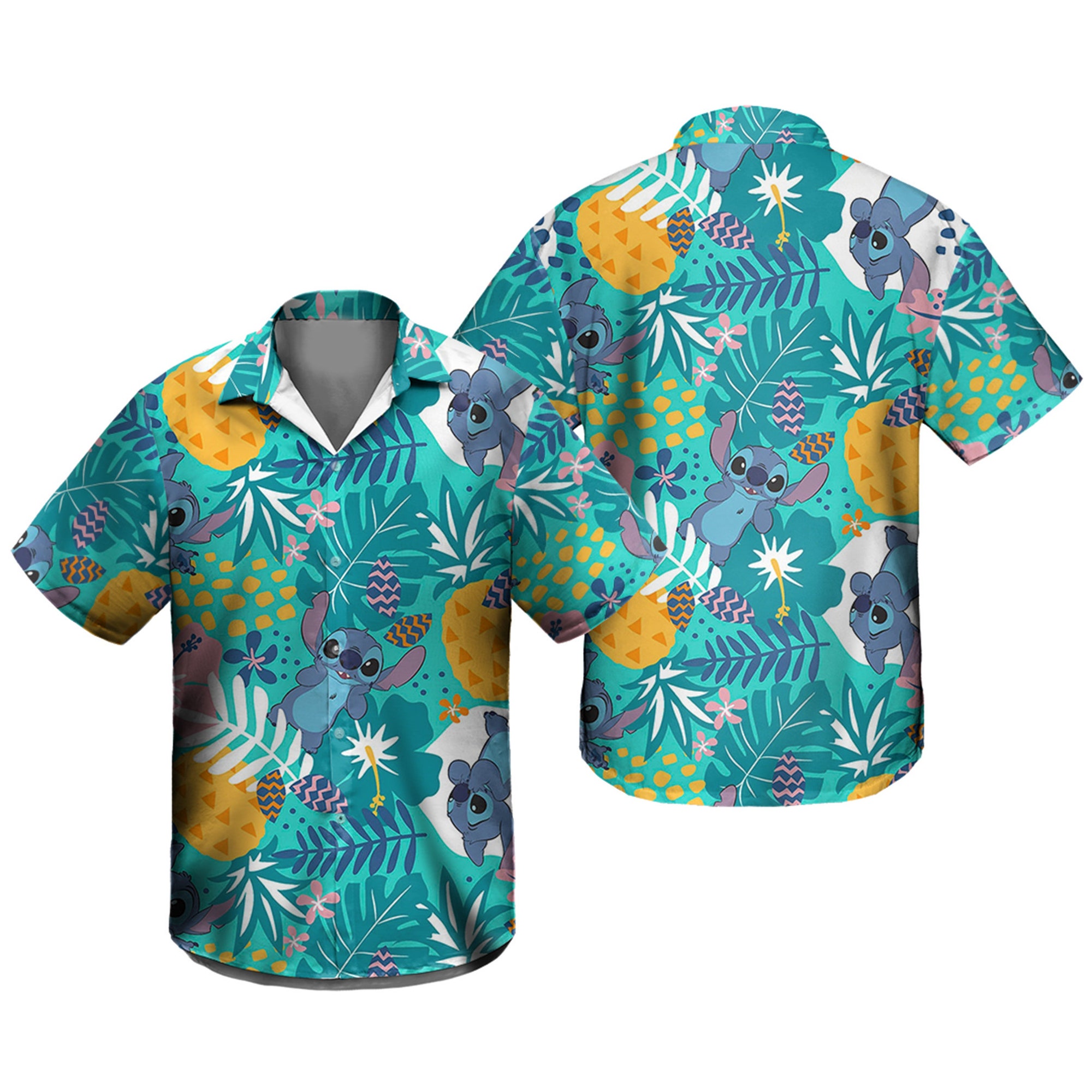 Happy Stitch Hawaiian Shirt Happy Stitch Hawaiian Shirt