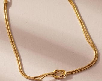 Love Knot Infinity Bracelet, Sterling Silver Knot Friendship Bracelet, Love Chain For Couples, Christmas Gift