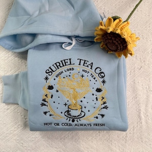 Suriel Tea Co Embroidered Hoodie