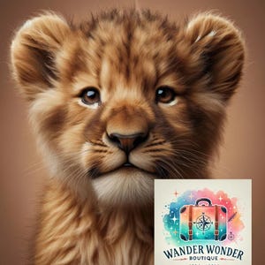 Safari Baby Tier Postkarten Set - 6x A6 Druckbare Karten - Elefant, Zebra, Giraffe, Löwe, Nashorn & Gepard - Cute Jungle Nursery Art