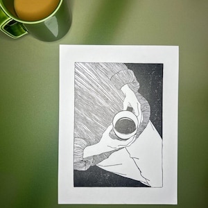 Morning - Linocut Print