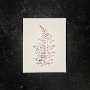 Fern - Linocut Print