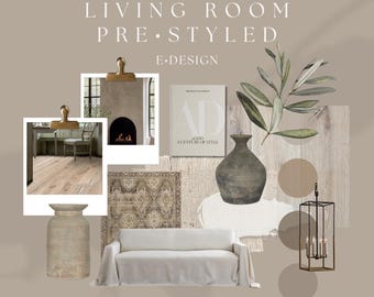 Living Room Pre-Styled eDesign