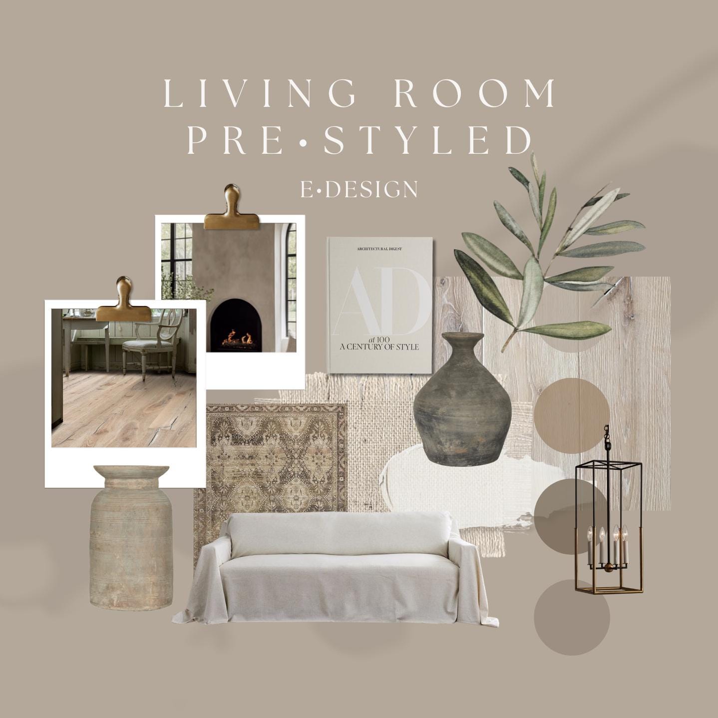 Living Room Pre-styled Edesign - Etsy