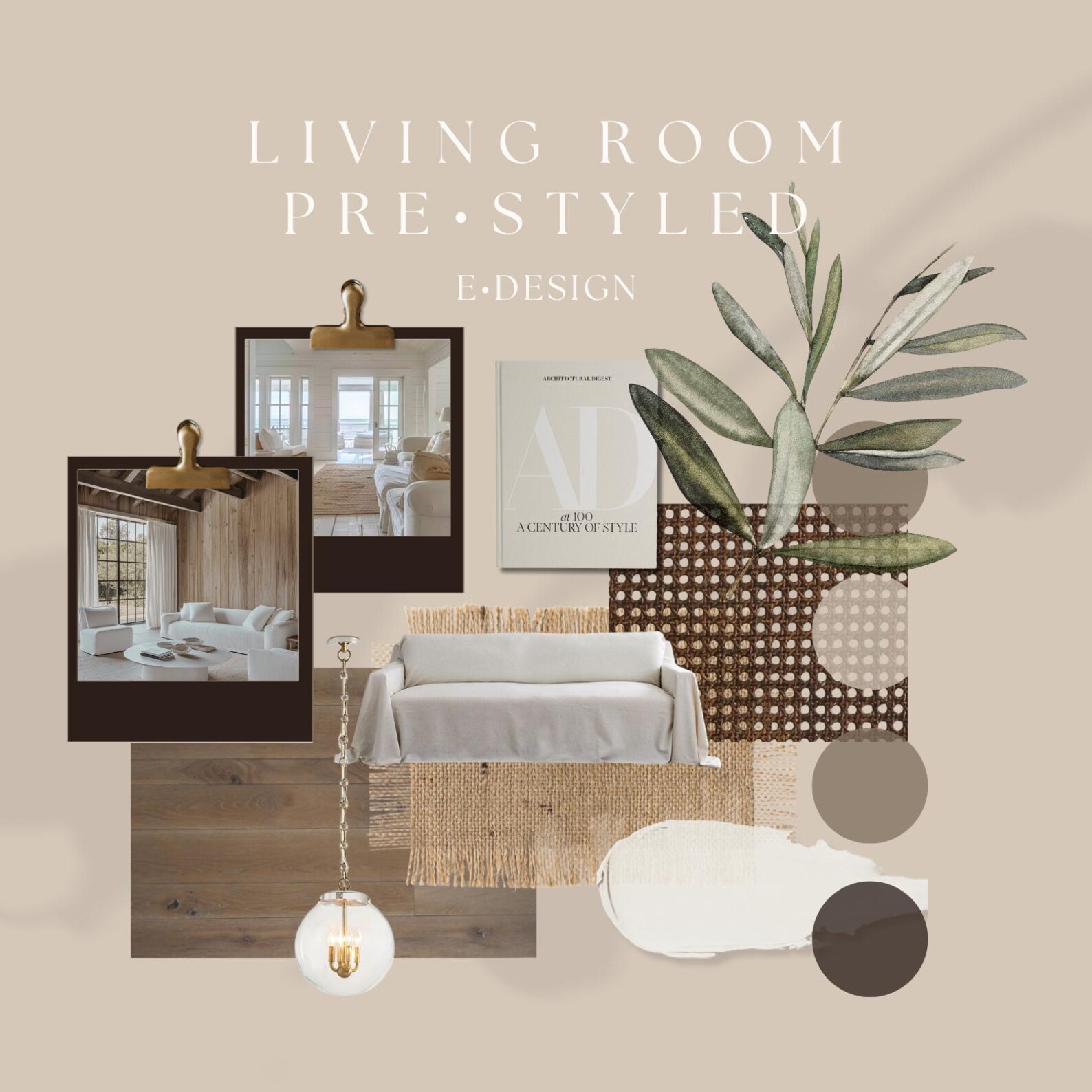 Living Room Pre-styled Edesign - Etsy
