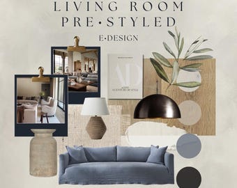 Living Room Pre-Styled eDesign