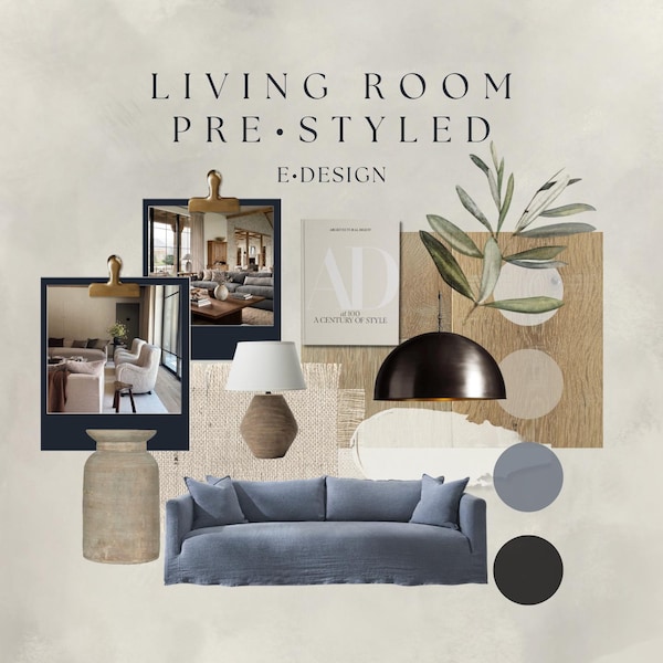 Living Room Pre-Styled eDesign
