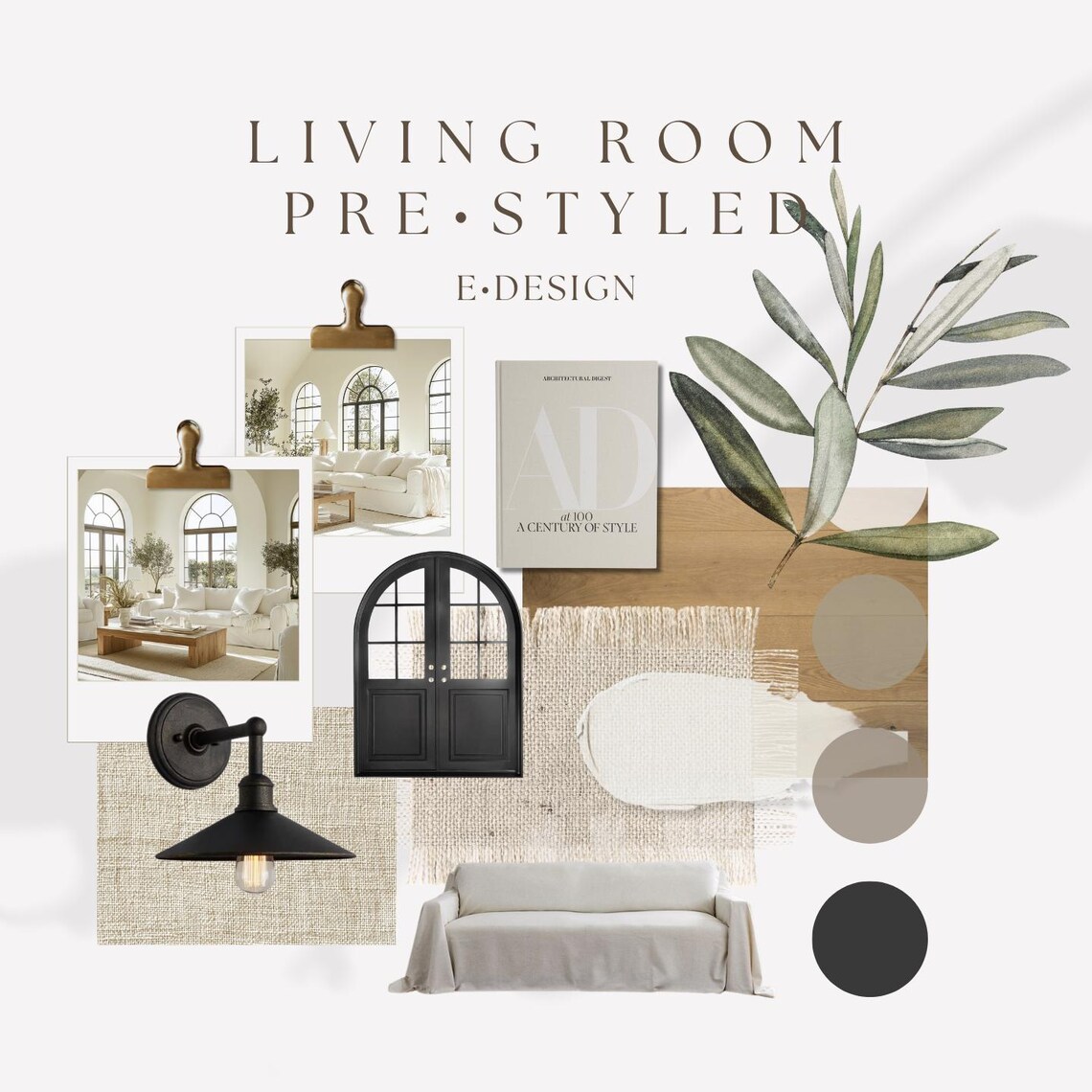 Living Room Pre-styled Edesign - Etsy