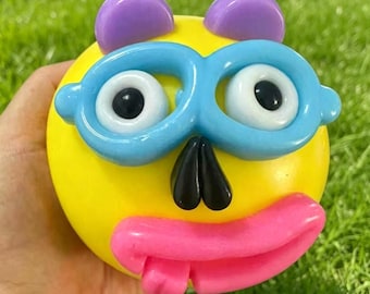 Funny Dog Face Swap Squishy,Cute Face Squishy Stress Balls,Funny Expression Squeeze Fidget Toys,ADHD,Soft Slow Rising Kawaii Fidget Toy