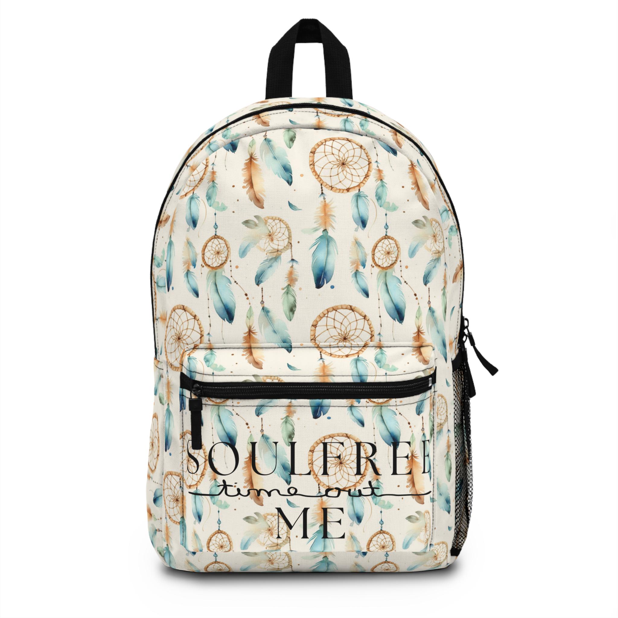 Dreamcatcher Backpack - Boho Chic Bag for Travel, School 