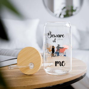 Beware of My Sipper Glass  16 oz Stylish Insulated Glass with Straw, Perfect for Home, Gifts, Summer Parties,  Hydration Needs Mothers day
