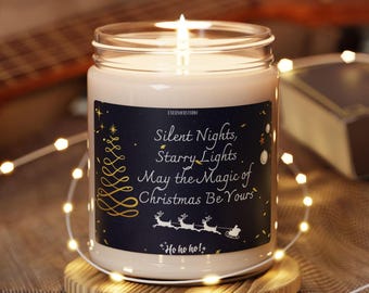 Wärmende Sojakerze, lustiges Weihnachtsgeschenk für Sie