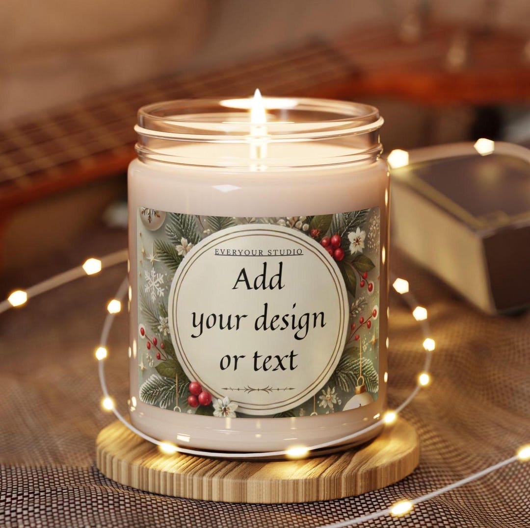 Personalized Soy Wax Candle - Custom Message Gift - Etsy