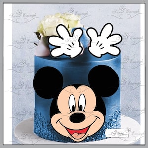 5x MICKEY MOUSE Essbare KARTEN aus Oblatenpapier Cake Topper Geburtstag Party Jungen