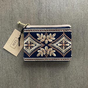 2Bolsa japonesa con cremallera hecha a mano - Cremallera compacta de 10 cm para viajes, joyas, cosméticos, billetes, tarjetas SIM y artículos esenciales - Regalo minimalista elegante