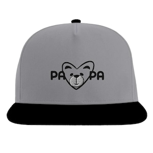 Papa Bear Cap with Heart Motif – Hand-Embroidered Cap for Fathers