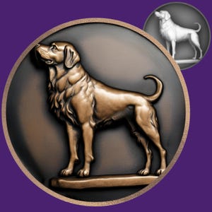 Hund Tiefe Karte | Laserdatei | Landkarte der Höhe| 3D Laser Gravur | Xtool | Lichtbrand | 3D-Illusion | Kunst Download | PNG | glühen | CNC-Kunst
